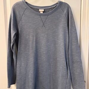 Merona Women's Heather Blue Crew Neck Sweater